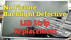 42" LG TV No picture LED Strip Replacement (Backlight Defective)