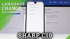 How to Change Language in SHARP C10 - Switch Language