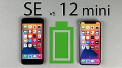 iPhone 12 Mini vs iPhone SE 2020 Battery Life DRAIN Test