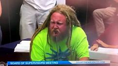 Dreadlocked White Dude FLIPS OUT With Anti-Vax Rant Before SD County Council: ‘HAVE YOU BEEN A GOOD LITTLE NAZI?!’