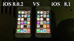 iOS 8.1 Vs 8.0.2 on iPhone 5S