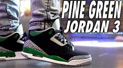 Air Jordan 3 Pine Green Review and On Foot in 4K !