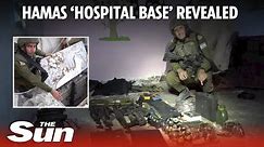 Hamas hospital base revealed as IDF video shows lair filled with guns, grenades and rockets