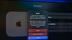 How to reset an Apple TV to its factory settings