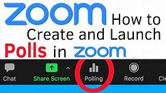 How to Create and Launch Polls in Zoom Meetings | Zoom Polls Tutorial