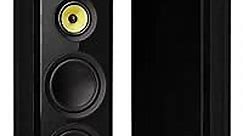 Fluance Signature HiFi 3-Way Floorstanding Tower Speakers with Dual 8" Woofers for 2-Channel Stereo Listening or Home Theater System - Black Ash/Pair (HFF)