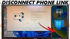 How To Disconnect iPhone From Phone Link