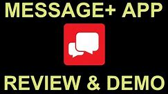 Verizon Messages SMS Text Messaging App with Tablet PC Sync - Review and Demo