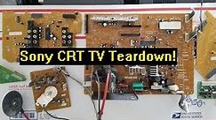 Sony Trinitron CRT TV Discharge and Tear Down