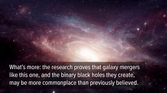 Galactic Merger Feeding Pair Of Gluttonous Black Holes