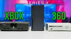 XBOX SERIES X vs XBOX ORIGINAL vs XBOX 360