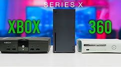 XBOX SERIES X vs XBOX ORIGINAL vs XBOX 360