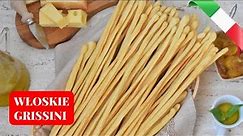 Włoskie "GRISSINI" paluszki chlebowe - oryginalny przepis 🍴 | Włochy od kuchni