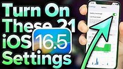 iOS 16.5 Settings You NEED To Turn On Now