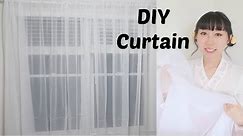 Home DIY: Making Simple Sheer Curtain | Easy Sewing