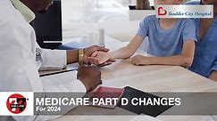 Medicare Part D changes For 2024