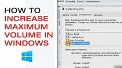 🔴 How to Increase the Maximum Volume in Windows 10