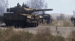 Battle Tank Leopard 2A6 Destroyed Attacking Army Tank