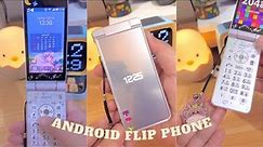 🌟2024 Japanese Keitai Tech Unveiled! 🍒 Sharp Aquos 601SH - Android Flip Phone ASMR Review 🌱