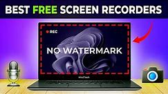 TOP 5 Best FREE Screen Recording Software For PC & Laptop No Watermark/ No Time Limit (2024)