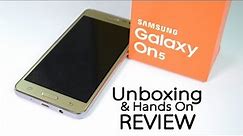 Samsung GALAXY ON5 Unboxing & Hands on Review -Best Budget Phone?