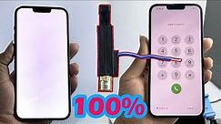 How To Fix iPhone 13 Pro Max White Screen Fix By Electric igniter Lighter #technology #iphone