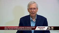 Sen. Mitch McConnell appears to freeze up again during media presser in Kentucky