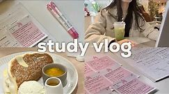 study vlog (final exams week) ☕️ ipad notes, trying to romanticise studying & too many flashcards!