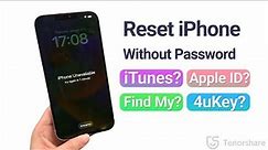 How to Reset iPhone Without Password 2023 (4 Ways)