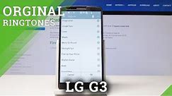 How to Change Ringtone in LG G3 - Ringtone List