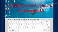 How to enable touch keyboard in Windows 10 | How to enable touch keyboard on Microsoft Surface