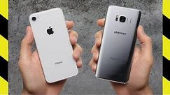 iPhone 8 vs Galaxy S8 Drop Test! Strongest Glass Ever?