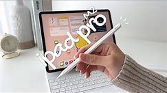 2022 iPad Pro M2 ✨ Aesthetic Unboxing | Apple Pencil and Magic Keyboard Accessories