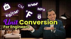 Unit Conversion - For Engineers, density, stress, weight, force, pressure