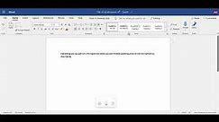 Microsoft Word: Dictate (speech to text)