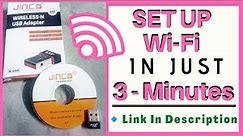 How to connect Wireless JINCO wi-fi USB(Dongle) Setup in 3 minutes || hotspot connector for pc