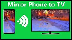Screen Mirror Android Phone to TV for Free Connect your phone to TV!!