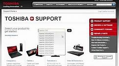 Toshiba How-To: Navigating the NEW Toshiba Support Website