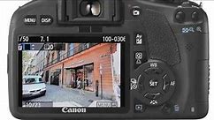 The menu system on the Canon EOS 550D/ Rebel T2i camera