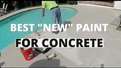 NEW CONCRETE PAINT! How To Paint Concrete EASY DIY