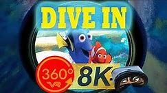 Finding Nemo Disneyland Ride 8K 360 POV spatial audio Submarine Voyage