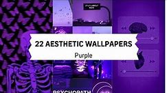 22 Rare Aesthetic Wallpapers - purple