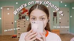 What's on my iPhone 8+ 2019