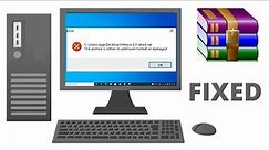 How to Fix The Archive Is Either In Unknown Format or Damaged || Windows 10