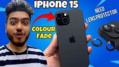 iPhone 15 Black colour fade 😡 Best iPhone 15 Camera Lens Protector | Gadgetshieldz camera lens