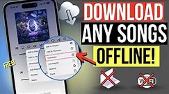How T0 DOWNLOAD MUSIC on your iPhone for FREE! (2024 -Offline Music)