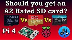 Should you get an A2 class sd card? Raspberry Pi 4 8GB. A1 Vs A2. Application Performance Class.