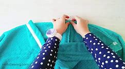 How to Make a Hooded Towel Tutorial // Sews up in 15 min