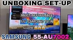 Samsung 2022 Latest Model 55AU7002 55 inches 4K UHD Smart TV, Unboxing, Set-up, Review, Price