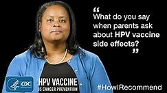 Dr. Savoy Explains How She Addresses Side Effects and HPV Vaccine